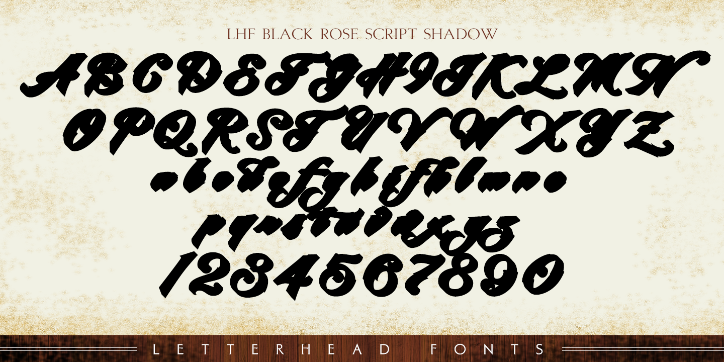 LHF Black Rose Script